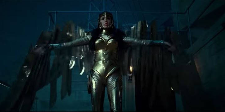 Wonder Women 1984 Golden suit shot